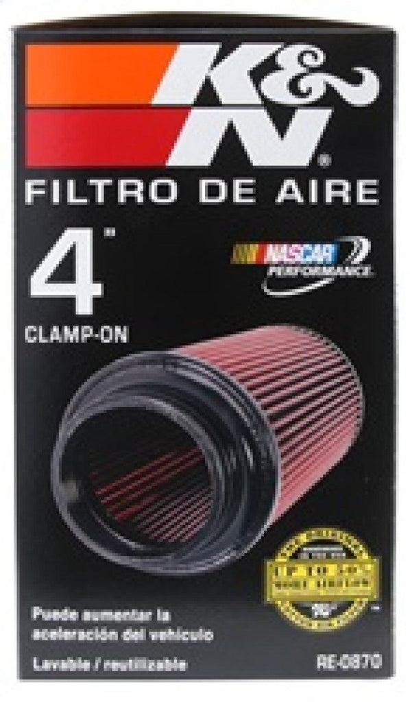 K&N Universal Rubber Filter 4inch FLG / 6inch OD-B / 4-5/8inch OD-T / 9inch H - Corvette Realm