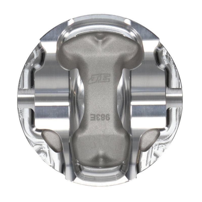 JE Pistons VW TSI 2.0 Turbo 83mm Bore +.50mm Oversize 9.6:1 CR -7.8cc Dish Piston (Set of 4) - Corvette Realm
