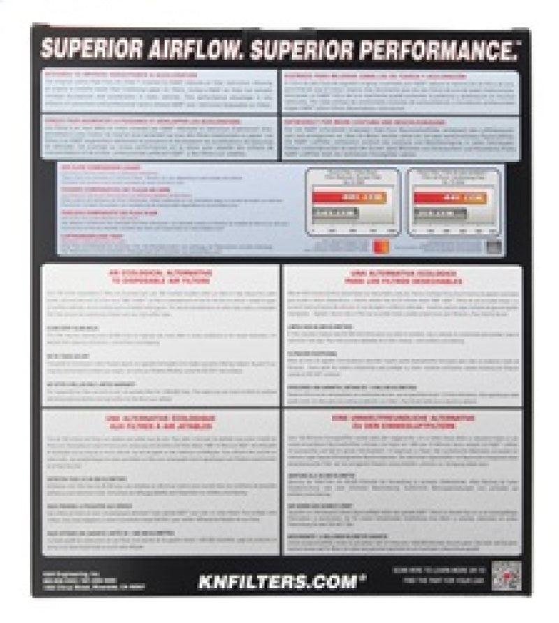 K&N Replacement Panel Air Filter 12.313in OS L x 10.313in OS W x 1.188in H for 13-14 Cadillac ATS - Corvette Realm