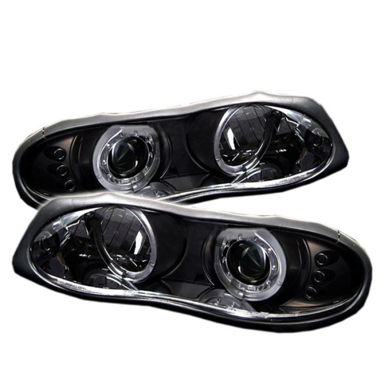 Spyder Chevy Camaro 98-02 Projector Headlights LED Halo LED Blk - Low H1 PRO-YD-CCAM98-HL-BK - Corvette Realm