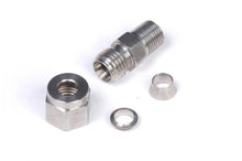 Load image into Gallery viewer, Haltech 1/4in Stainless Compression 1/8in NPT Thread Fitting Kit (Incl Nut &amp; Ferrule) - Corvette Realm