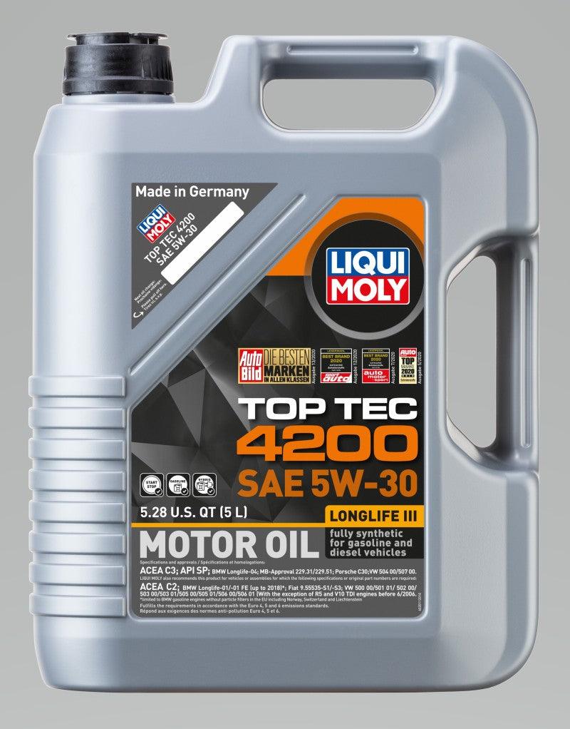 LIQUI MOLY 5L Top Tec 4200 New Generation Motor Oil SAE 5W30 - Corvette Realm