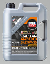 Load image into Gallery viewer, LIQUI MOLY 5L Top Tec 4200 New Generation Motor Oil SAE 5W30 - Corvette Realm