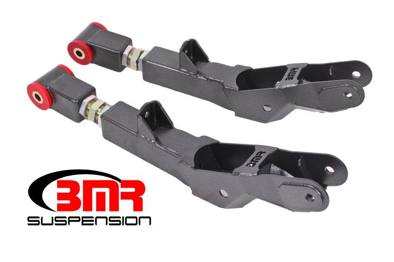 BMR 10-15 5th Gen Camaro Rear Lower Control Arms On-Car Adj. (Polyurethane) - Black Hammertone - Corvette Realm