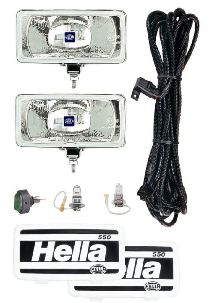 Hella 550 Series 12V/55W Halogen Driving Lamp Kit - Corvette Realm