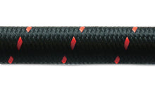 Load image into Gallery viewer, Vibrant -8 AN Two-Tone Black/Red Nylon Braided Flex Hose (10 foot roll) - Corvette Realm