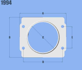Vibrant MAF Sensor Adapter Plate for Subaru applications use w/ 3in Inlet I.D. filters only - Corvette Realm