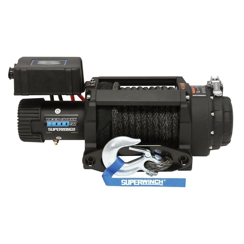 Superwinch 18000 LBS 12V DC 33/64in x 79 ft Synthetic Rope Tiger Shark 18000SR Winch - Corvette Realm