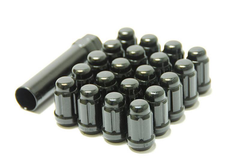 Wheel Mate Muteki Closed End Lug Nuts - Black Chrome 12x1.25 - Corvette Realm