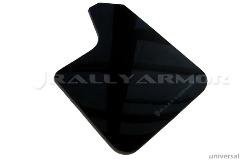 Rally Armor Universal Fit (No Hardware) Black UR Mud Flap w/ Grey Logo - Corvette Realm