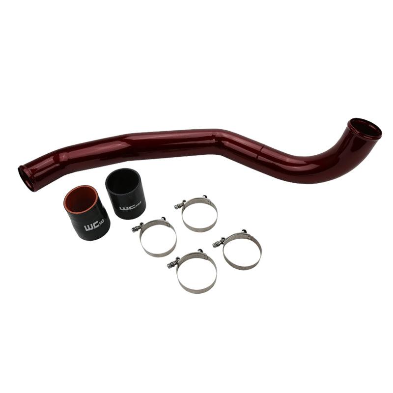 Wehrli 17-19 Chevrolet 6.6L L5P Duramax Driver Side 3in Intercooler Pipe - WCFab Red - Corvette Realm