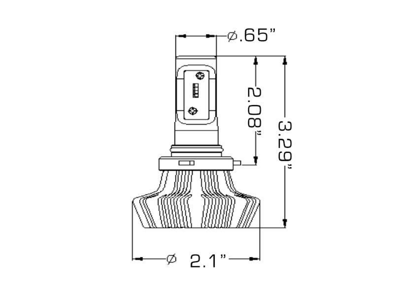 Oracle 9006 4000 Lumen LED Headlight Bulbs (Pair) - 6000K - Corvette Realm