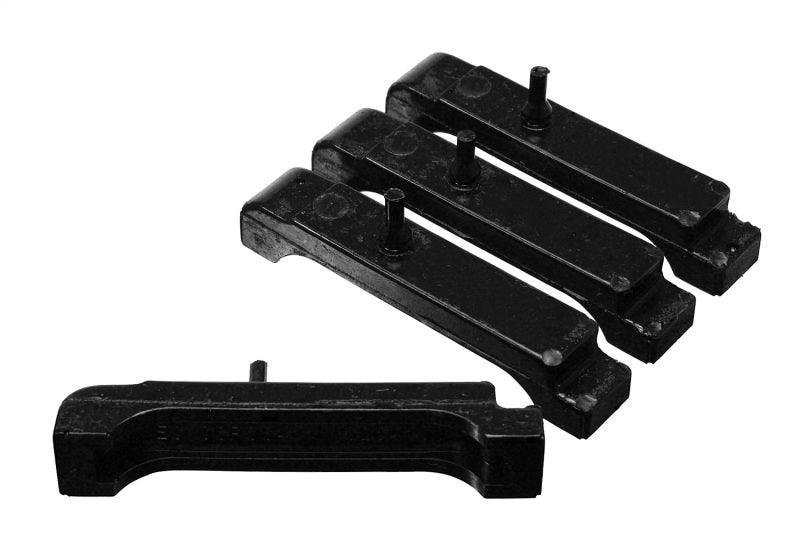 Energy Suspension GM BBC Black Radiator Isolator Pad Set - 4 Row - Corvette Realm