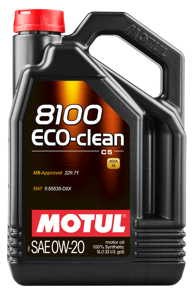 Motul 5L Synthetic Engine Oil 8100 0W20 Eco-Clean - Corvette Realm