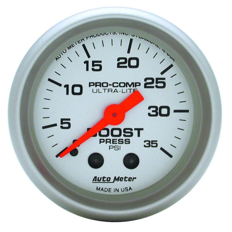 Autometer Ultra-Lite 52mm 35 PSI Mechanical Boost Gauge - Corvette Realm