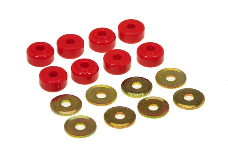 Prothane Universal End Link Bushings & Washers - 5/8 x 1 1/8 OD - Red - Corvette Realm