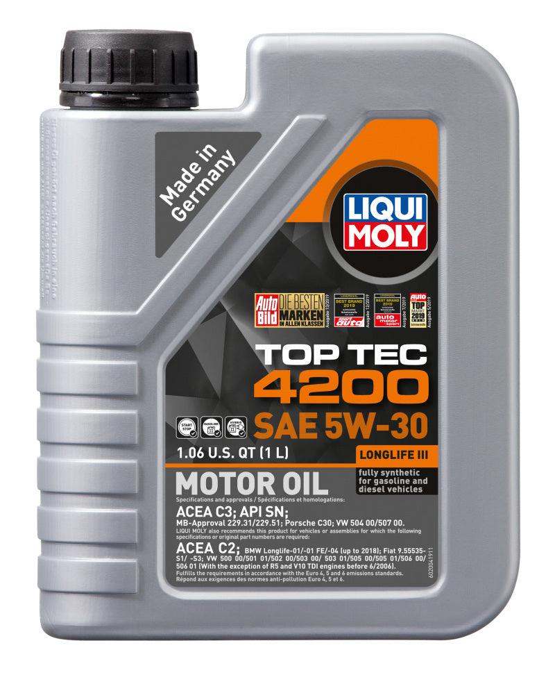 LIQUI MOLY 1L Top Tec 4200 New Generation Motor Oil SAE 5W30 - Corvette Realm