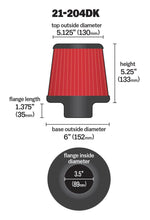 Load image into Gallery viewer, AEM 3.5 inch Short Neck 5 inch Element Filter Replacement - Corvette Realm