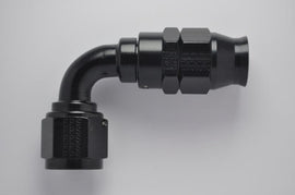 Fragola -6AN Real Street x 90 Degree Hose End Black For PTFE Hose - Corvette Realm