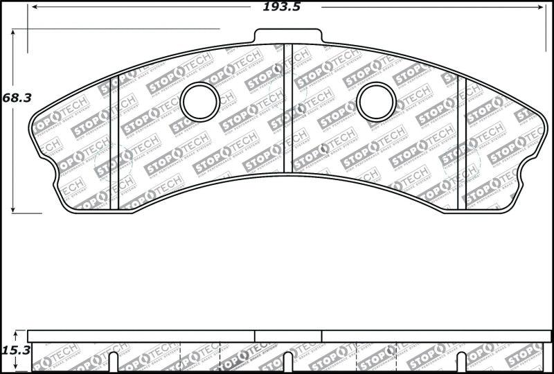 StopTech Performance 06-09 Chevrolet Corvette Z06 Front Brake Pads - Corvette Realm