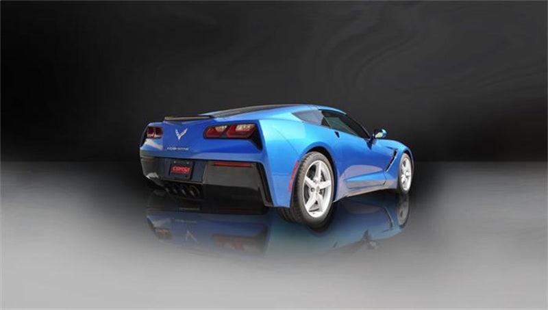 Corsa 2014 Corvette C7 Coupe 6.2L V8 AT/MT 2.75in Valve-Back Dual Rear Exit Black Sport Exhaust - Corvette Realm