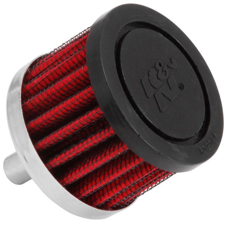 K&N Steel Base Crankcase Vent Filter 0.375in Vent OD x 2in OD x 1.5in Height - Corvette Realm