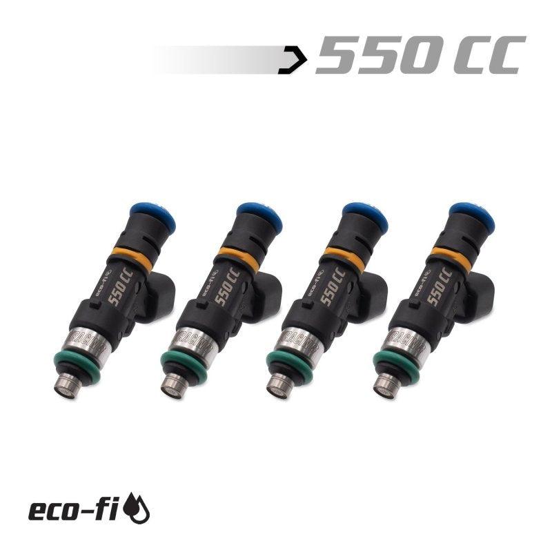 BLOX Racing Eco-Fi Street Injectors 550cc/min Honda K Series (Set of 4) - Corvette Realm