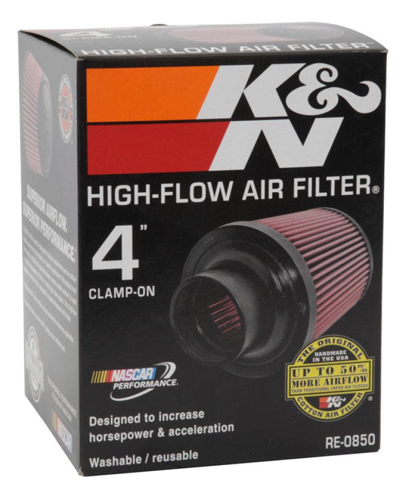 K&N Universal Air Filter (4in. Flange / 6in. Base OD / 4-5/8in. Top OD / 6in. Height) - Corvette Realm