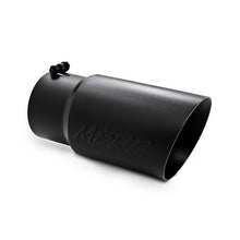 Load image into Gallery viewer, MBRP Universal Tip 6 O.D. Dual Wall Angled 5 inlet 12 length - Black Finish - Corvette Realm