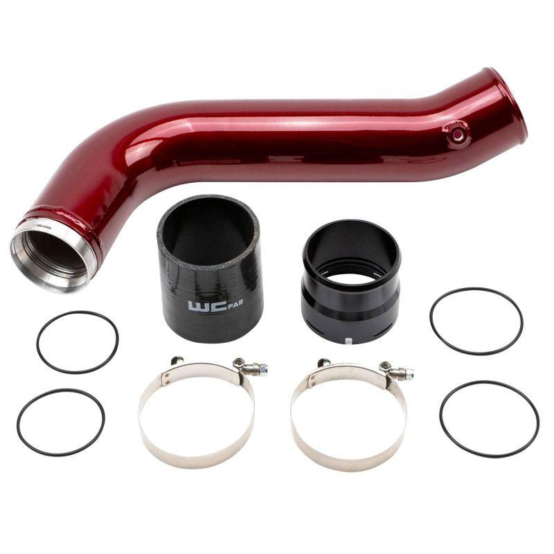 Wehrli 2020+ Chevrolet 6.6L L5P Duramax Passenger Side 3.5in Intercooler Pipe - WCFab Red - Corvette Realm