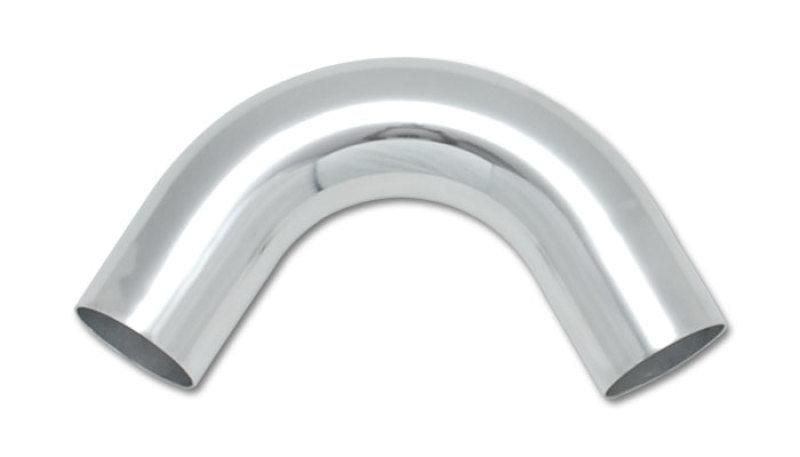 Vibrant 2.75in O.D. Universal Aluminum Tubing (120 degree Bend) - Polished - Corvette Realm