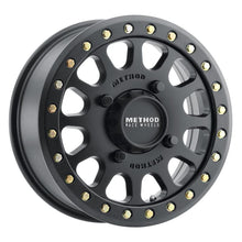 Load image into Gallery viewer, Method MR401 UTV Beadlock 15x6 / 5+1/53mm Offset / 4x156 / 132mm CB Matte Black Wheel - Corvette Realm