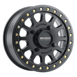 Method MR401 UTV Beadlock 15x6 / 5+1/53mm Offset / 4x156 / 132mm CB Matte Black Wheel - Corvette Realm