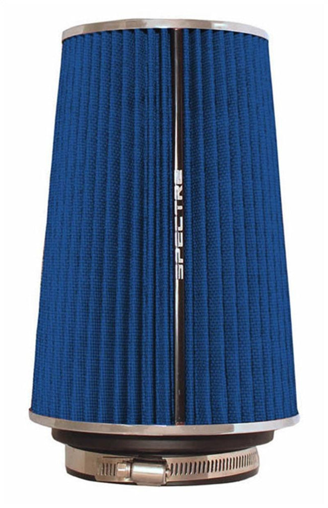 Spectre Adjustable Conical Air Filter 9-1/2in. Tall (Fits 3in. / 3-1/2in. / 4in. Tubes) - Blue - Corvette Realm