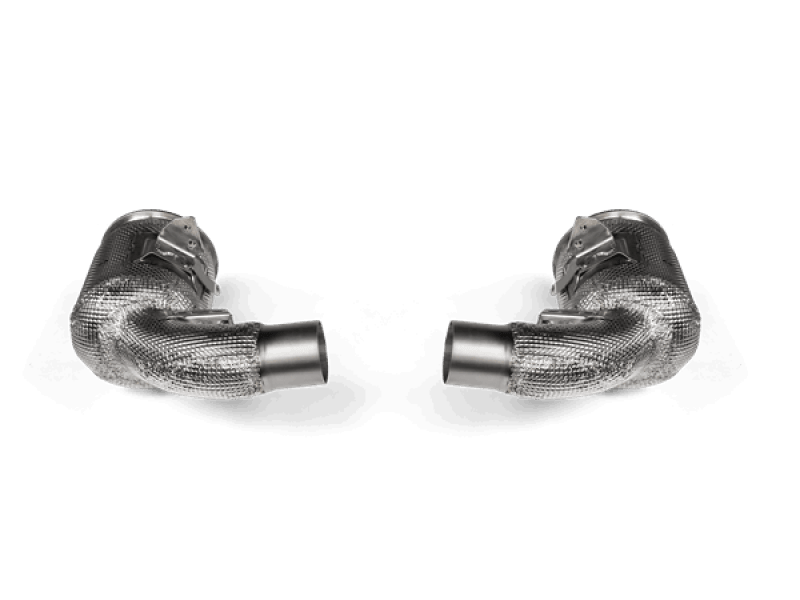 Akrapovic 20-21 Porsche 911 Turbo/Turbo S (992) Link Pipe Set w/Catalytic Converter (SS) - Corvette Realm