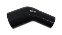 Load image into Gallery viewer, Vibrant 4 Ply Aramid 45 Degree Silicone Transition Hose 2.75in ID x 3in Length In/Out - Black - Corvette Realm