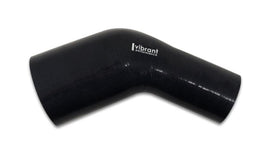 Vibrant 4 Ply Aramid 45 Degree Silicone Transition Hose 2.75in ID x 3in Length In/Out - Black - Corvette Realm