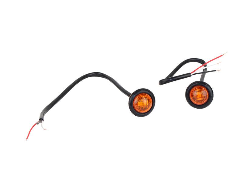 Fishbone Offroad Amber LEDs 3/4In Pair - Corvette Realm