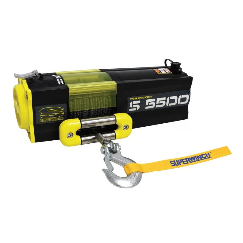 Superwinch 5500 LBS 12V DC 7/32in x 60ft Steel Rope S5500 Winch - Corvette Realm