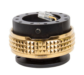 NRG Quick Release Kit - Pyramid Edition - Black Body / Chrome Gold Pyramid Ring - Corvette Realm