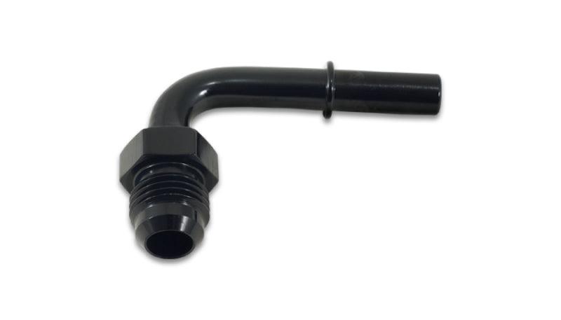 Vibrant 90 Degree Aluminum AN to Male Quick Connect Fitting -6AN - 0.3125in Hose Size - Corvette Realm