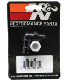 K&N Air Filter Vent Kit - White - 90 Degree Plastic 0.50in Flange 1.75in H 1.75in L - Corvette Realm