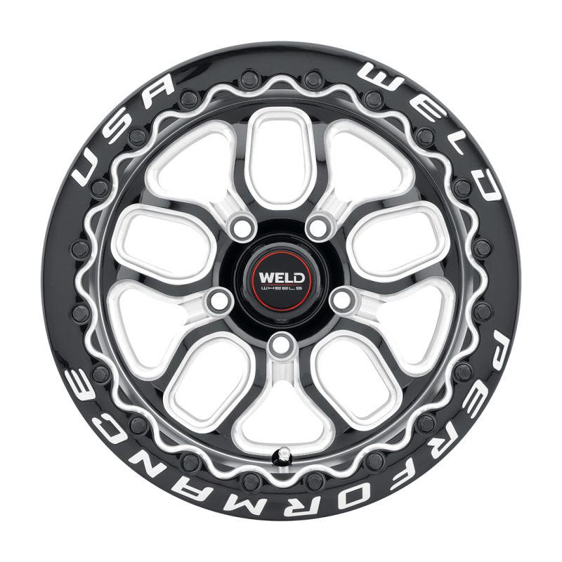 Weld S907 15X10 Laguna Beadlock 5X120.7 ET50 BS7.50 Gloss Black MIL Dia 78.1 - Corvette Realm