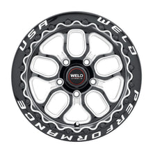 Load image into Gallery viewer, Weld S907 15X10 Laguna Beadlock 5X120.7 ET50 BS7.50 Gloss Black MIL Dia 78.1 - Corvette Realm