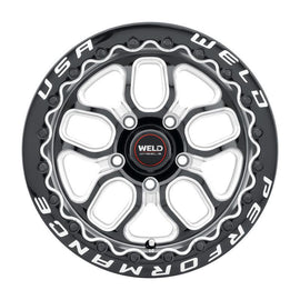 Weld S907 15X10 Laguna Beadlock 5X120.7 ET50 BS7.50 Gloss Black MIL Dia 78.1 - Corvette Realm