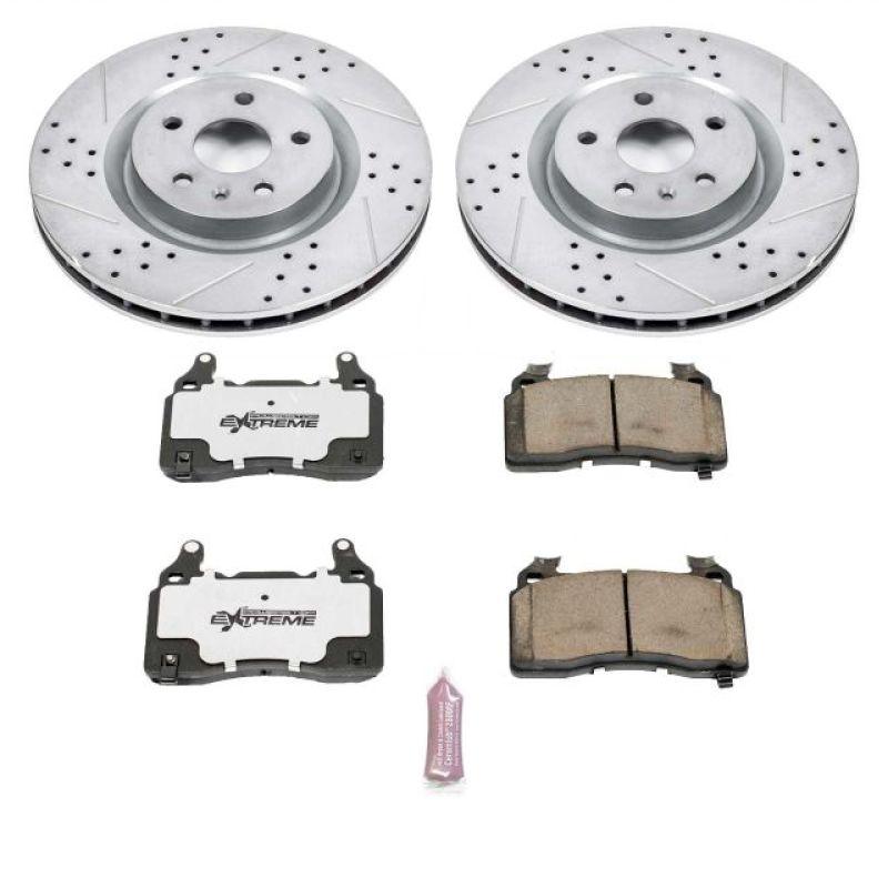 Power Stop 10-15 Chevrolet Camaro Front Z26 Street Warrior Brake Kit - Corvette Realm