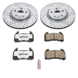 Power Stop 10-15 Chevrolet Camaro Front Z26 Street Warrior Brake Kit - Corvette Realm