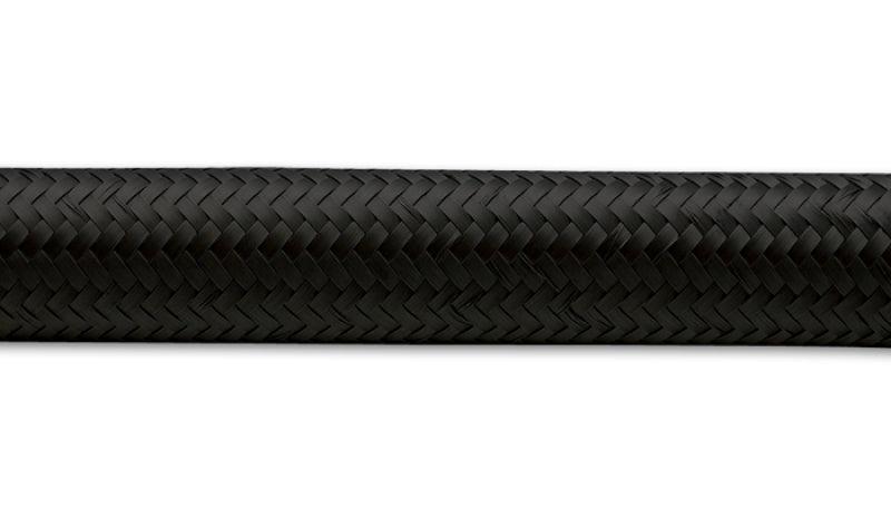 Vibrant -6 AN Black Nylon Braided Flex Hose (2 foot roll) - Corvette Realm