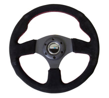 Load image into Gallery viewer, NRG Reinforced Steering Wheel (320mm) Suede w/Red Stitch - Corvette Realm