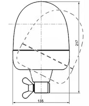 Load image into Gallery viewer, Hella Rota Compact 12V Amber Lens Beacon w/ Flexible Pole Mount - Corvette Realm